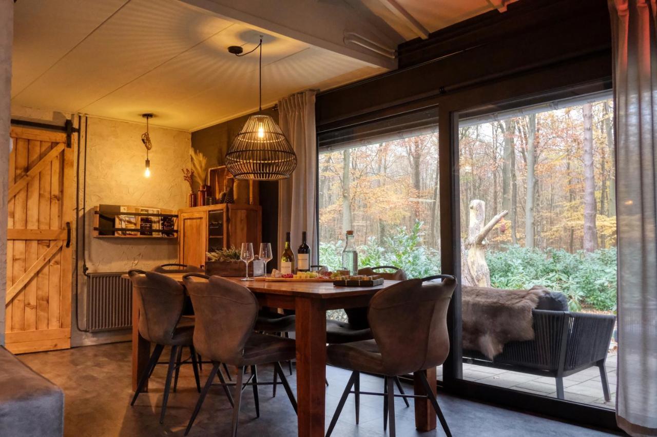 Lodge In Een Bosrijke Omgeving Met Hottub & Sauna Opt Rheezerveen Екстериор снимка