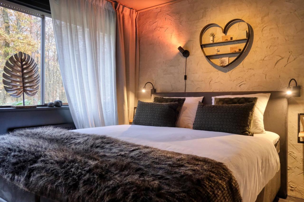 Lodge In Een Bosrijke Omgeving Met Hottub & Sauna Opt Rheezerveen Екстериор снимка