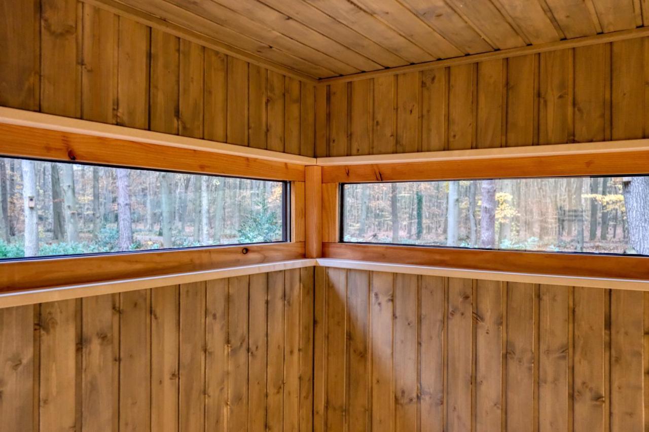 Lodge In Een Bosrijke Omgeving Met Hottub & Sauna Opt Rheezerveen Екстериор снимка